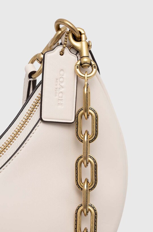 Coach torebka skórzana Mira beżowy CM583