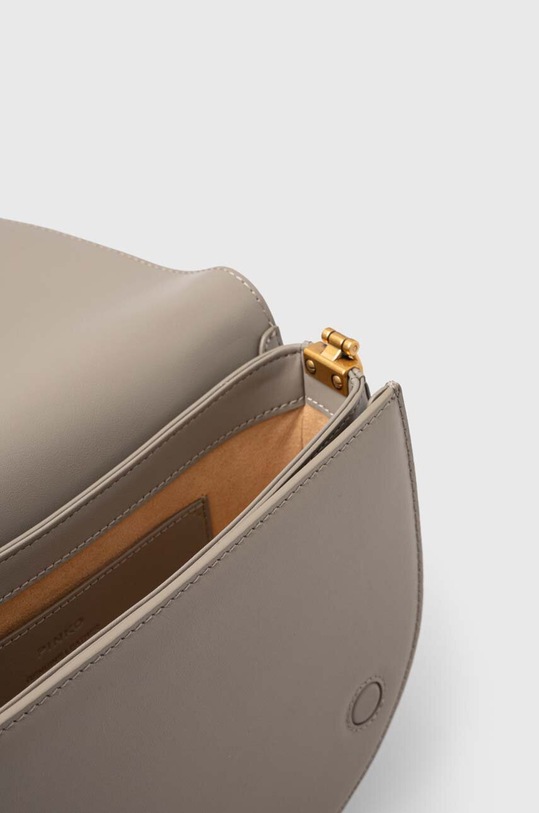 Kožená kabelka Pinko 101510.A0QO šedá