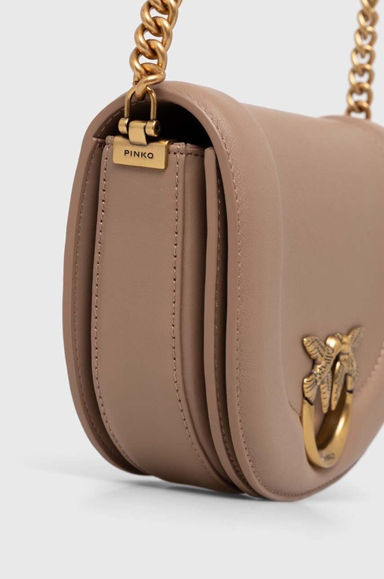 Δερμάτινη τσάντα Pinko 101969.A0QO καφέ