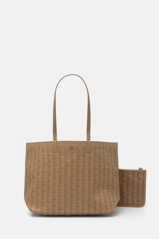 Lacoste torebka mieści A4 beżowy NF4344ZE