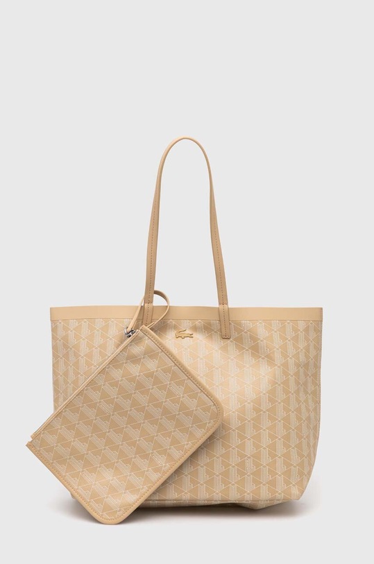 Lacoste torebka mieści A4 beżowy NF4344ZE