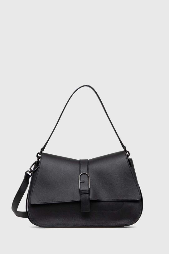 Кожаная сумочка Furla Flow L кожа чёрный WB01040.BX2045.O6000