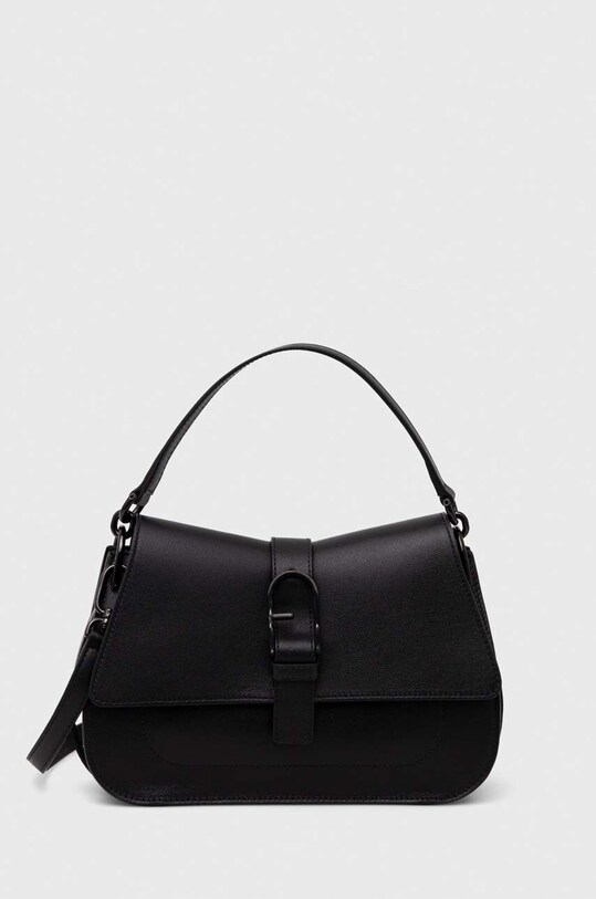 Шкіряна сумочка Furla лицьова шкіра чорний WB00996.BX2045.O6000
