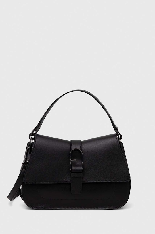Δερμάτινη τσάντα Furla λείο δέρμα μαύρο WB00996.BX2045.O6000