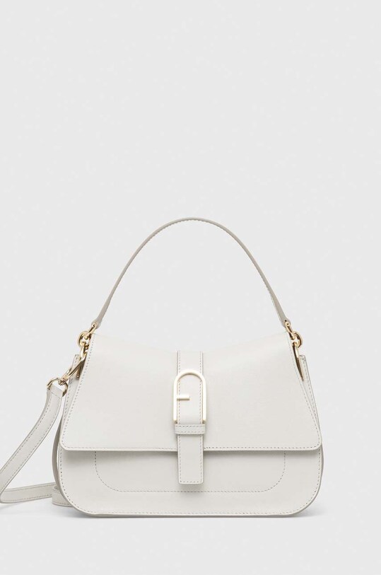 Шкіряна сумочка Furla лицьова шкіра білий WB00996.BX2045.1704S