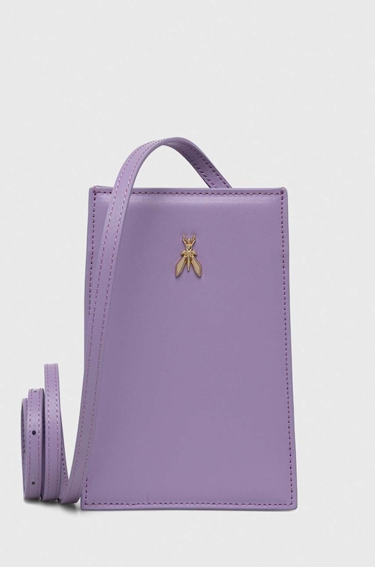 Patrizia Pepe torebka skórzana skóra licowa fioletowy 2B0052.L061