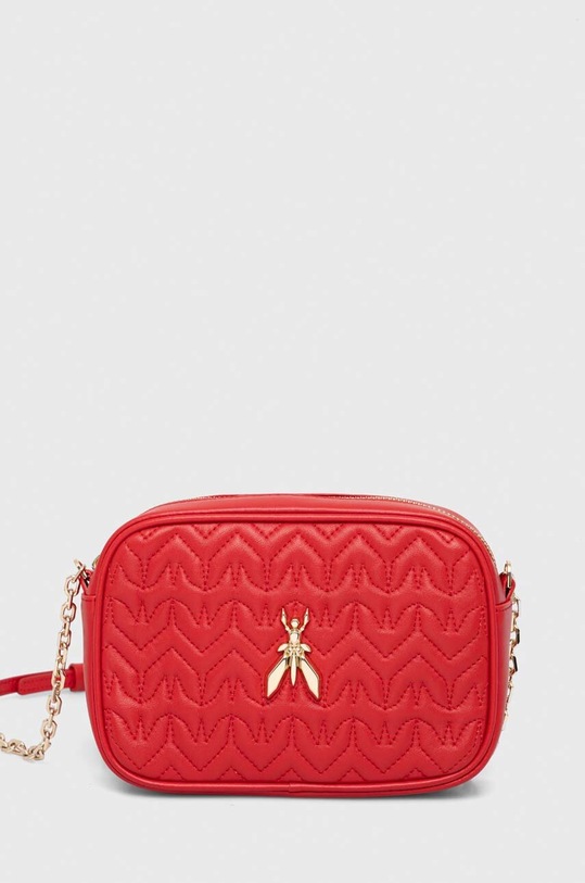 Kožená kabelka Patrizia Pepe přírodní kůže červená 2B0071.L082