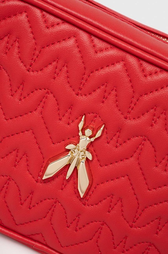 Kožená kabelka Patrizia Pepe 2B0071.L082 červená