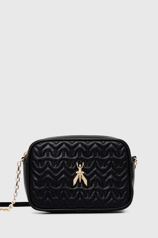 Patrizia Pepe torebka skórzana skóra licowa czarny 2B0071.L082