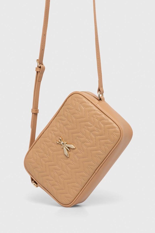 Patrizia Pepe torebka skórzana skóra licowa beżowy 2B8985.L082