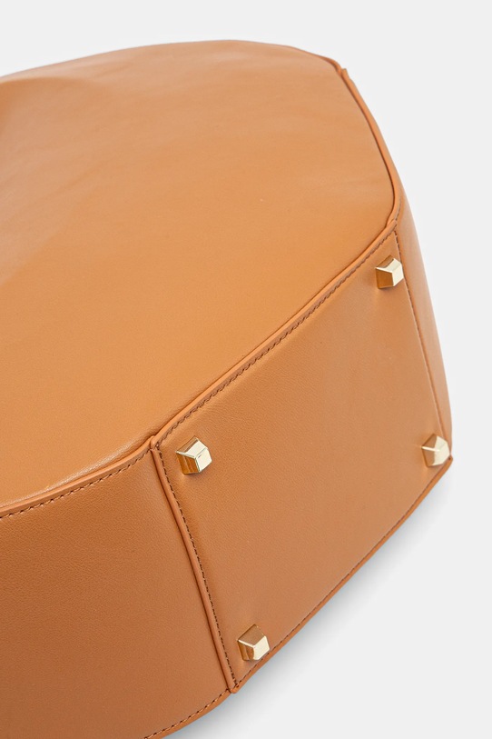 Usnjena torbica Patrizia Pepe rjava 8B0046.L047