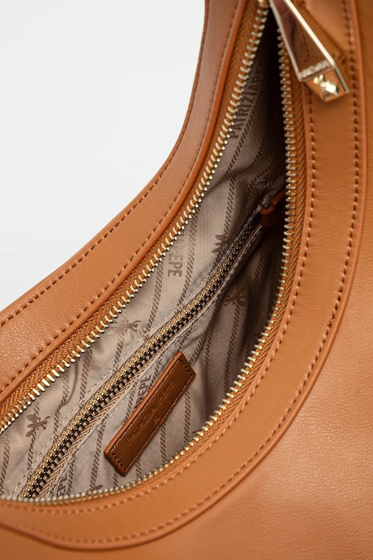 Usnjena torbica Patrizia Pepe 8B0046.L047 rjava