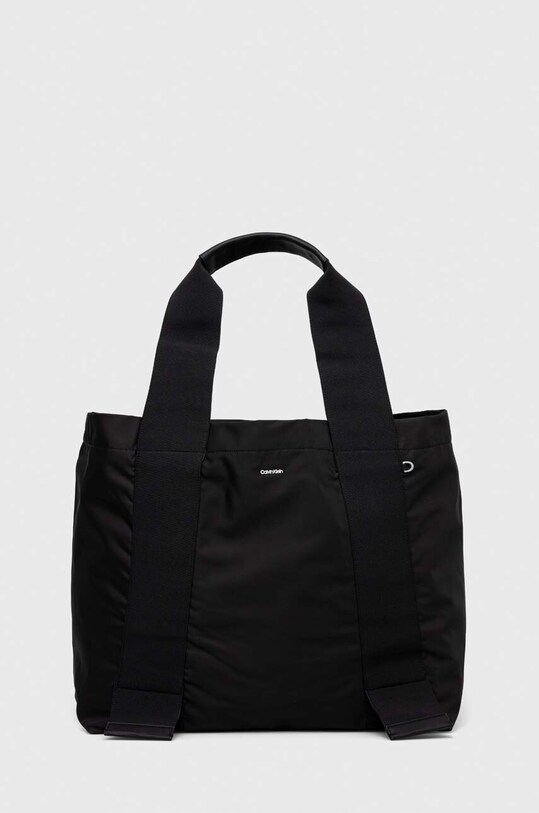 Kabelka Calvin Klein jednofarebný čierna K60K611044