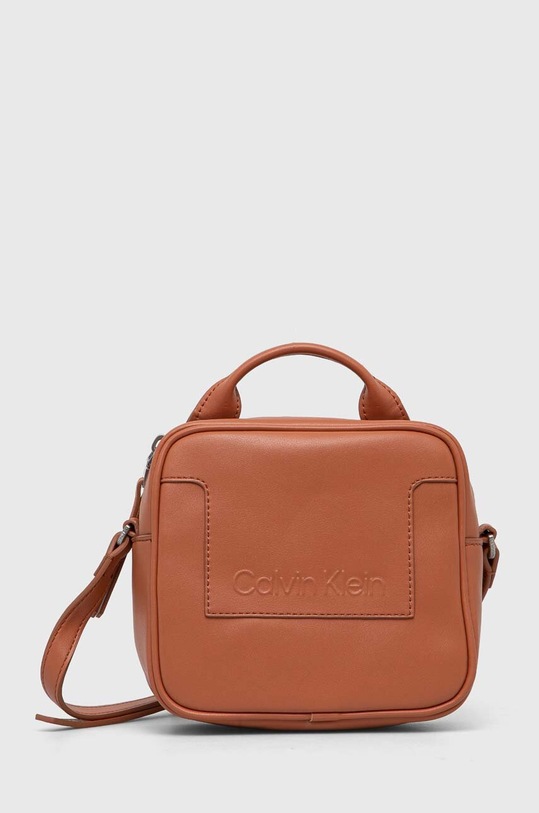 Calvin Klein torebka nie mieści A4 pomarańczowy K60K611073