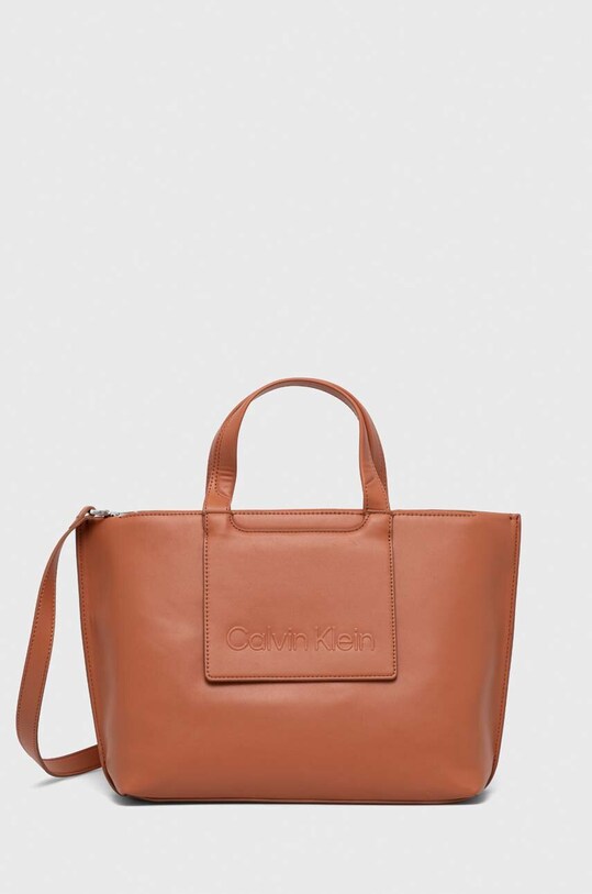Calvin Klein torebka mieści A4 pomarańczowy K60K611077