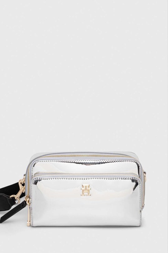 Τσάντα Tommy Hilfiger συνθετικό ασημί AW0AW15201