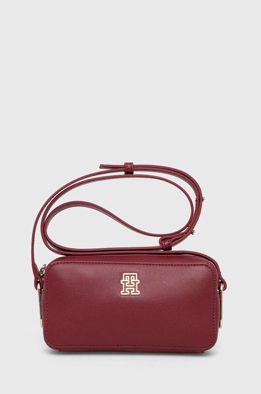 Tommy Hilfiger torebka nie mieści A4 bordowy AW0AW15245