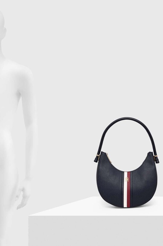 Kabelka Tommy Hilfiger AW0AW15287 tmavomodrá
