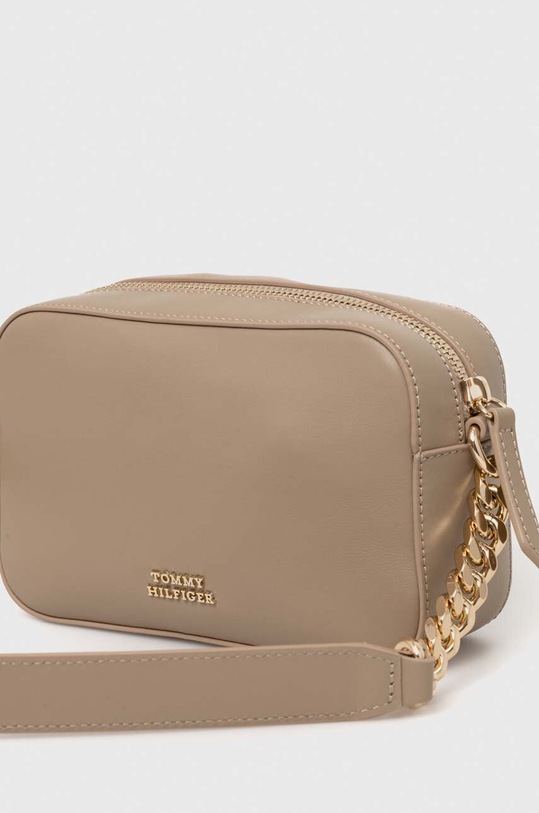 Akcesoria Tommy Hilfiger torebka skórzana AW0AW15868 beżowy
