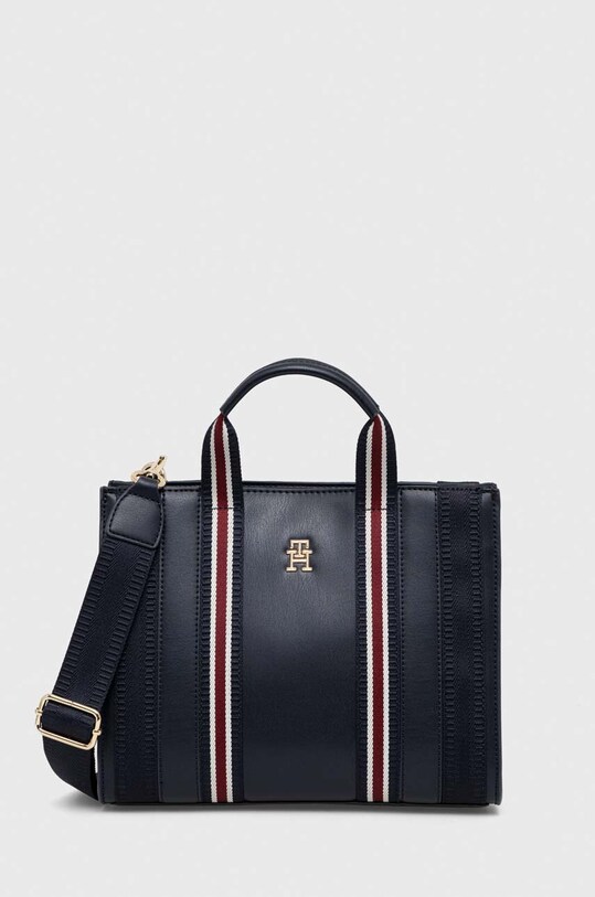 Kabelka Tommy Hilfiger vzorovaný tmavomodrá AW0AW15883