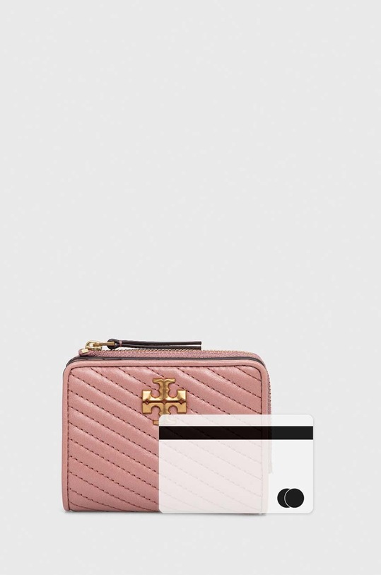 Usnjena denarnica Tory Burch roza 155894.651