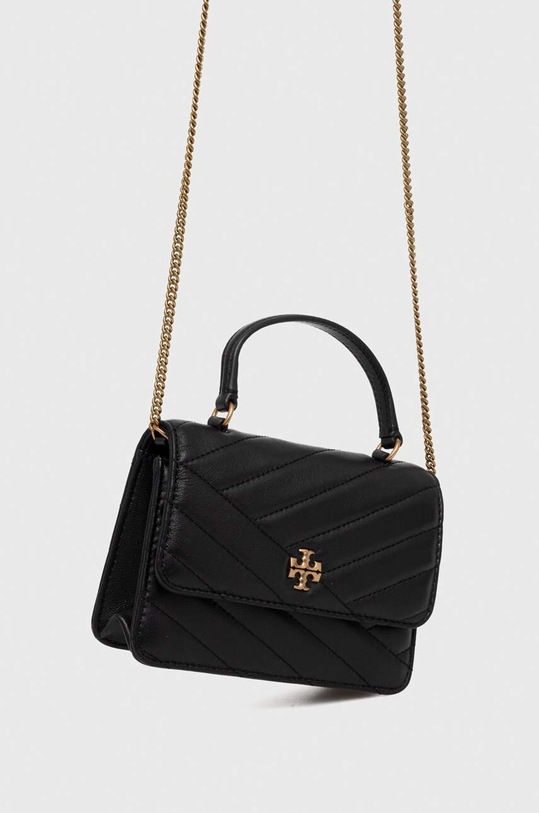 Δερμάτινη τσάντα Tory Burch 152356.001 μαύρο AW23