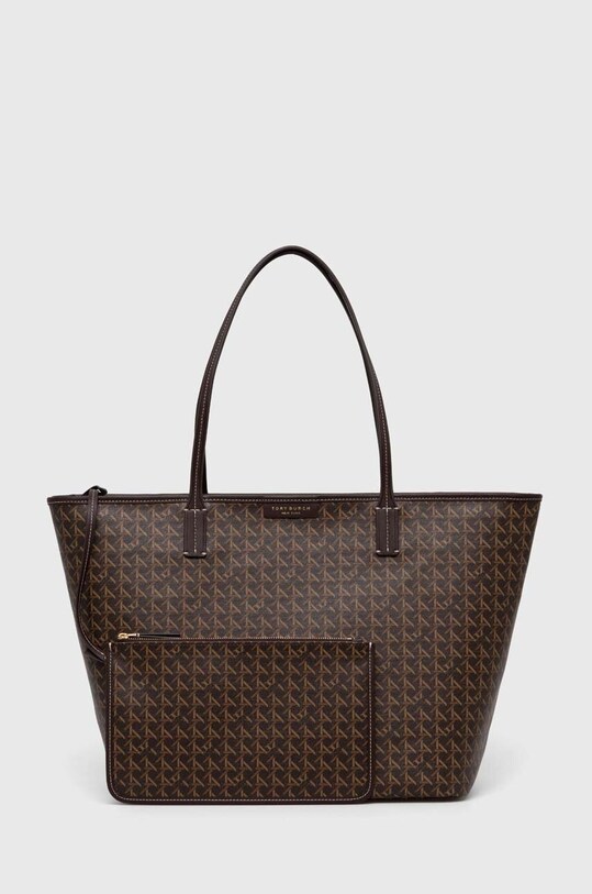 Τσάντα Tory Burch συνθετικό καφέ 145634.207