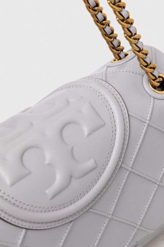 Αξεσουάρ Δερμάτινη τσάντα Tory Burch 137301.029 γκρί