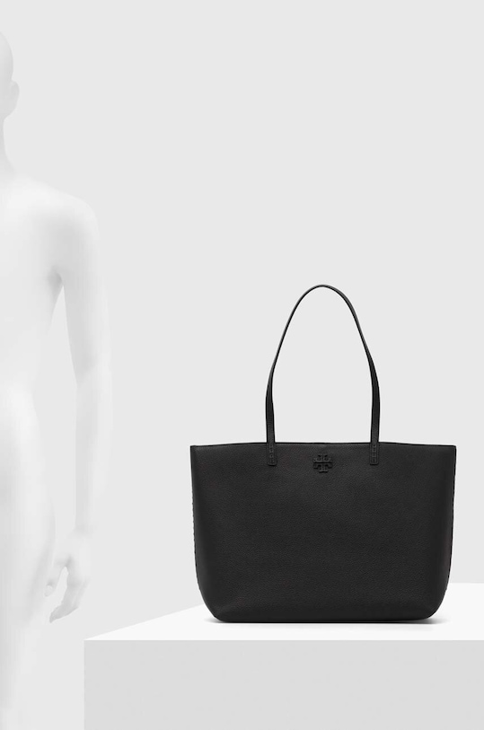 Кожена чанта Tory Burch McGraw 152221.001