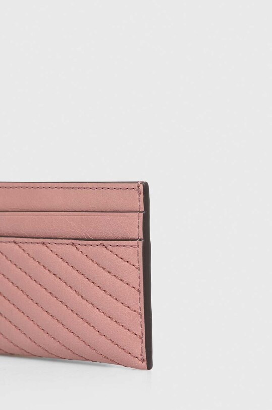 Шкіряний чохол на банківські карти Tory Burch 155891.651 рожевий AW23