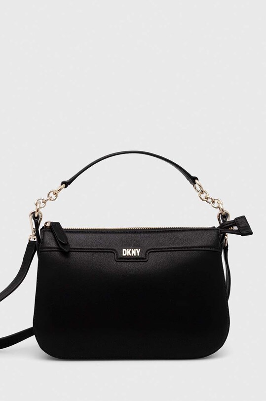 Dkny torebka skórzana skóra licowa czarny R333CY40