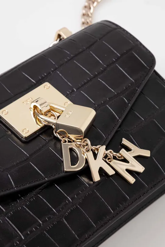 Dkny torebka skórzana ELISSA czarny R333PC81