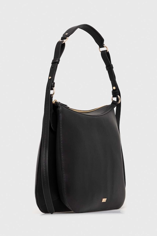 Δερμάτινη τσάντα DKNY R33CCY37 μαύρο AW23