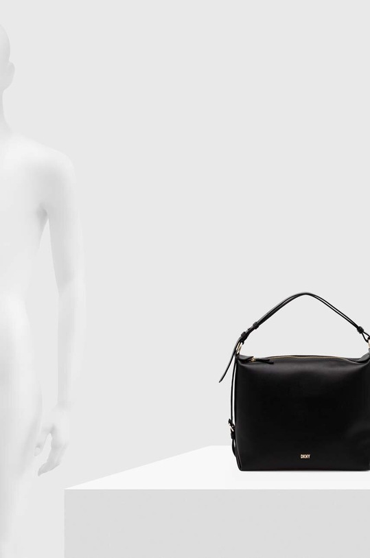 Δερμάτινη τσάντα DKNY R33CKY44 μαύρο