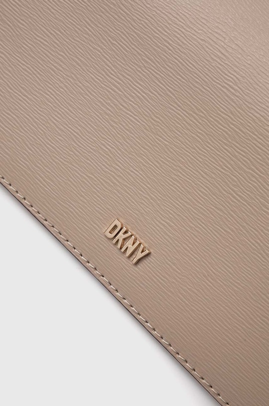 Шкіряна сумочка Dkny бежевий R33E3467