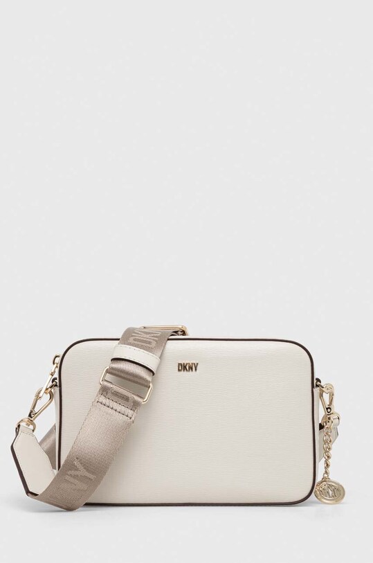 Dkny poseta de piele uni alb R33E3F39