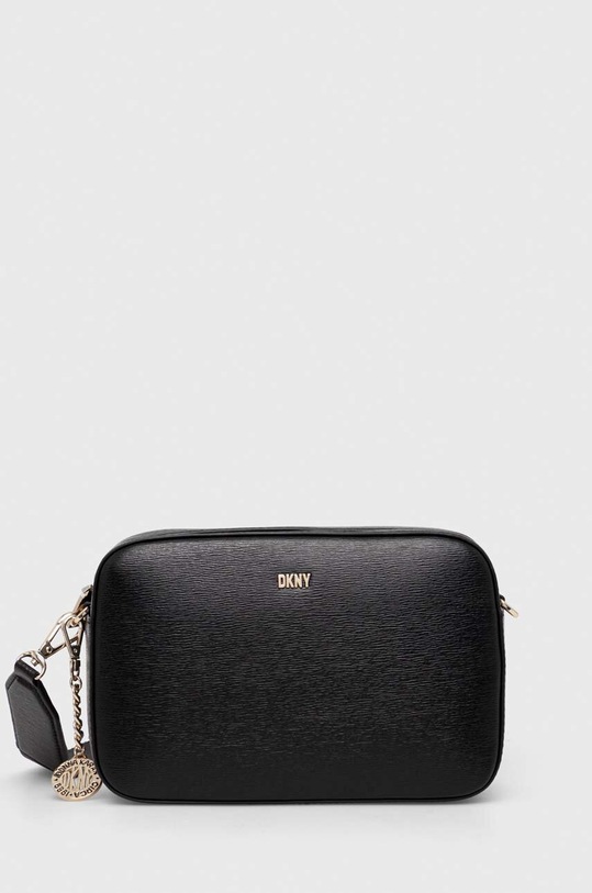 Dkny torebka skórzana R33E3F39 czarny AW23