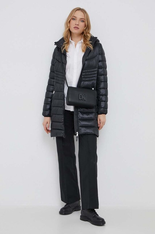 Dkny torebka skórzana czarny R33EKY30