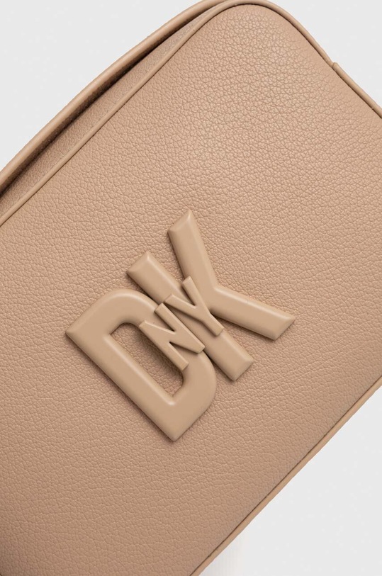 Δερμάτινη τσάντα DKNY μπεζ R33EKY31