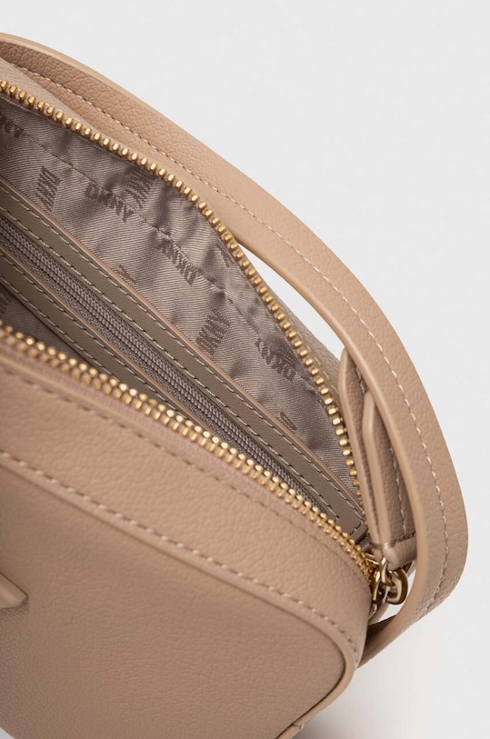 Δερμάτινη τσάντα DKNY R33EKY31 μπεζ