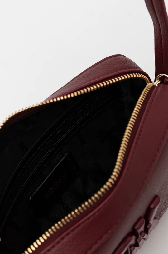 Dkny torebka skórzana R33EKY31 bordowy