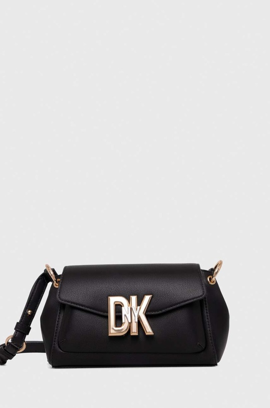 Dkny torebka skórzana skóra licowa czarny R33EKY86