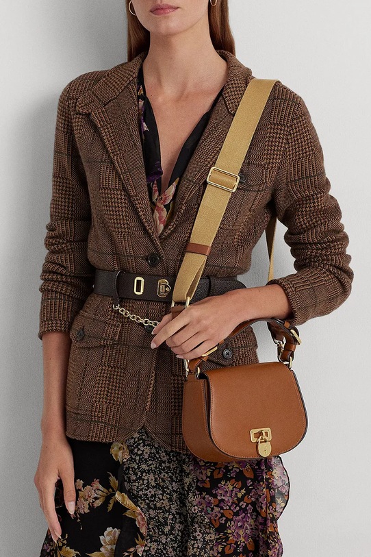 Kožená kabelka Lauren Ralph Lauren 431915354