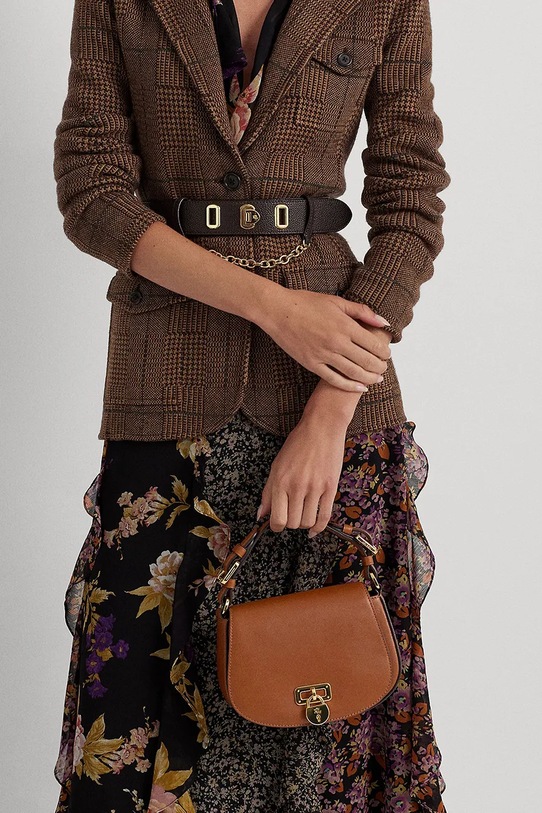 Kožená kabelka Lauren Ralph Lauren 431915354