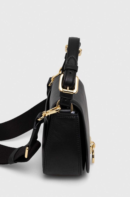 Kožená kabelka Lauren Ralph Lauren 431915354 černá SS24