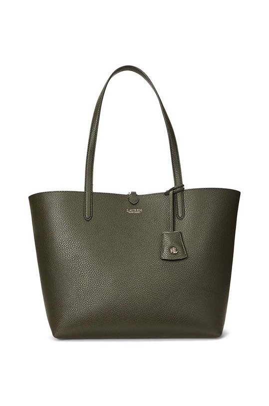 Oboustranná kabelka Lauren Ralph Lauren hladký zelená 431795329