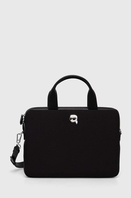Taška na notebook Karl Lagerfeld hladký černá 235W3262