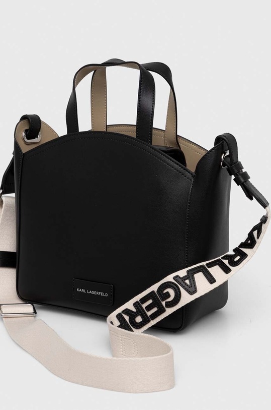 Αξεσουάρ Δερμάτινη τσάντα Karl Lagerfeld 236W3094 μαύρο