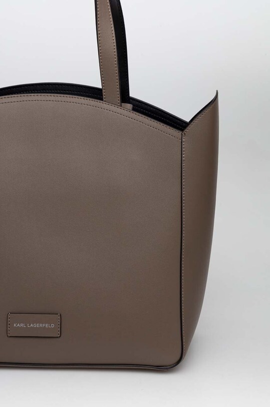 Karl Lagerfeld torebka skórzana brązowy 236W3093