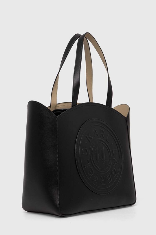 Kožená kabelka Karl Lagerfeld 236W3093 černá AW23
